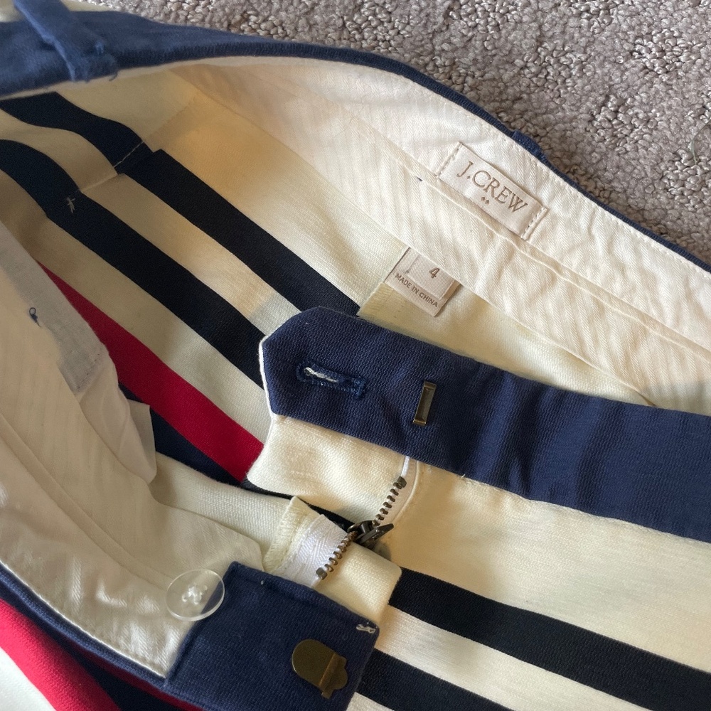 J. Crew Multi-Color Stripe Mini Skirt - image 3